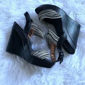 BCBG wedge sandals
